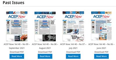 ACEP Now publications