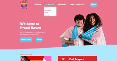 Proud Haven website